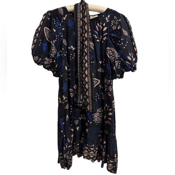 FARM Rio Blue and Gold Mini Dress - Picture 4 of 9